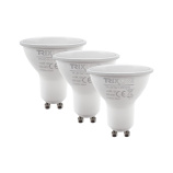 LED žiarovka Trixline 6W GU10 neutrálna biela 3 PACK