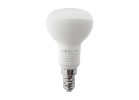 LED žiarovka Trixline 6,5 W 585lm E14 R50 teplá biela