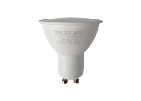 LED žiarovka Trixline 7W 644lm GU10 neutrálna biela